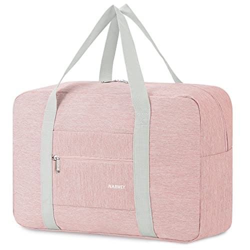 Image of for Easyjet Airlines Cabin Bag 45x36x20 Underseat Foldable Travel Duffel Bag Holdall Tote Carry on Luggage Overnight for Women and Men 25L (Thick Series Pink)
