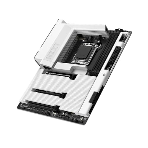 Image of NZXT N7 B850 - AMD B850 AM5 ATX Gaming Motherboard for Ryzen 9000/8000/7000-16+2+1, DDR5, 3x M.2, PCIe 5.0, Wi-Fi 6E, 2.5GbE, USB 4 – M.2 NVME with Quick-Release Latch - Full Cover – White
