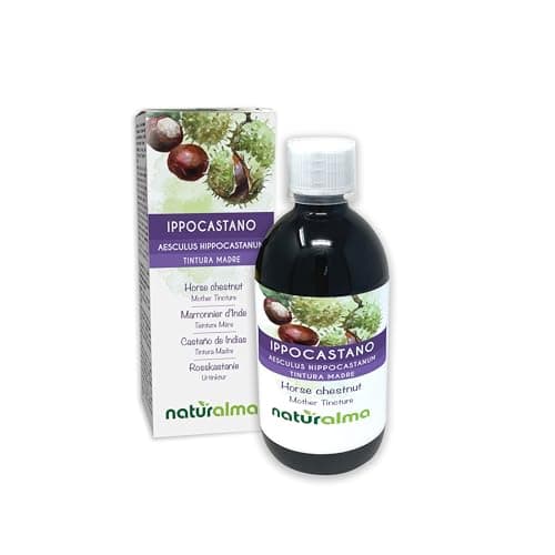 Image of Horse Chestnut (Aesculus hippocastanum) Seeds Alcohol-Free Mother Tincture Naturalma - Liquid Extract Drops 500 ml - Food Supplement - Vegan