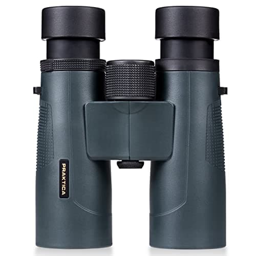 Image of Praktica Pioneer R 8x42mm Waterproof Binoculars Blue – Roof Prism Premium Fully Multi-Coated Glass Lenses for Bird Watching, Wildlife, Hiking & More