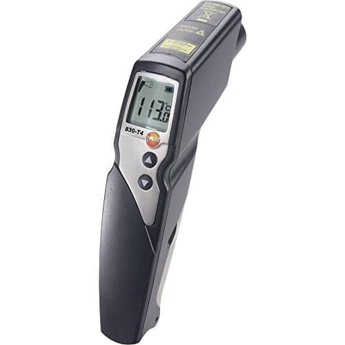 Image of Testo 0560 8314 830-T4 Infrared Thermometer with 2-Point Laser Sighting / 30:1 Optic / Adjustable Limit Values / Alarm Function / Connection of External Probes