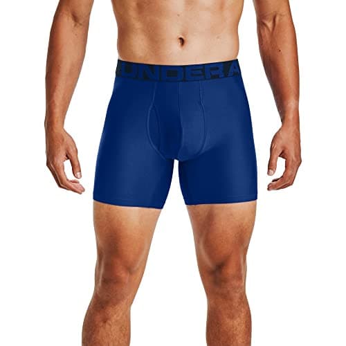Image of Under Armour Men's Tech 6-inch Boxerjock 2-Pack, Royal (400)/Academy Blue, 5XL
