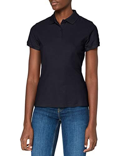 Image of FRUIT OF THE LOOM Women's Premium Polo Shirt, Deep Navy, L UK