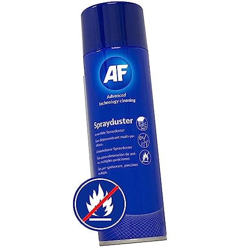 Image of AF Professional Non Flammable Invertible Spray duster / Air Duster Compressed Gas Can Spray – For Office PC Cleaning / Keyboard Dust Cleaner / Industrial electronics / Fans etc. - 200ml, SDU200D
