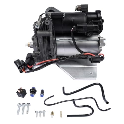 Image of Mazonda LR015303 LR010376 AMK Version Air Suspension Compressor Pump Replacement for 2005-2009 LR3, 2010-2014 LR4, Ran-ge Ro-ver Sport 2006-2013 (Updated AMK)