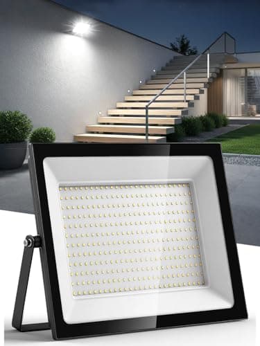 Image of Litglobe 300W LED Floodlight Outdoor,30000LM Super Bright LED Security Lights,6500K Cold White Flood Lights Outdoor,IP66 Waterproof Outside Lights,Outdoor Light for Yard Garden Garage