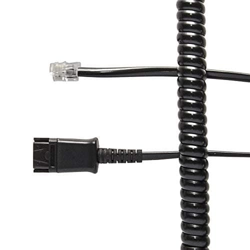Image of JPL BL-04+P Headset Connection Cable with Plantronics Compatible QD
