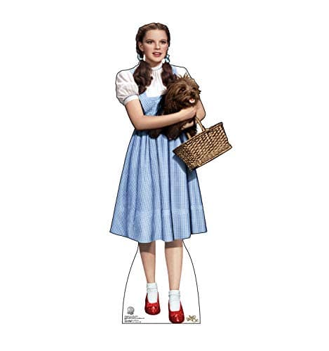 Image of Cardboard People Dorothy Holding Toto Life Size Cardboard Cutout Standup - The Wizard of Oz 75th Anniversary (1939 Film)