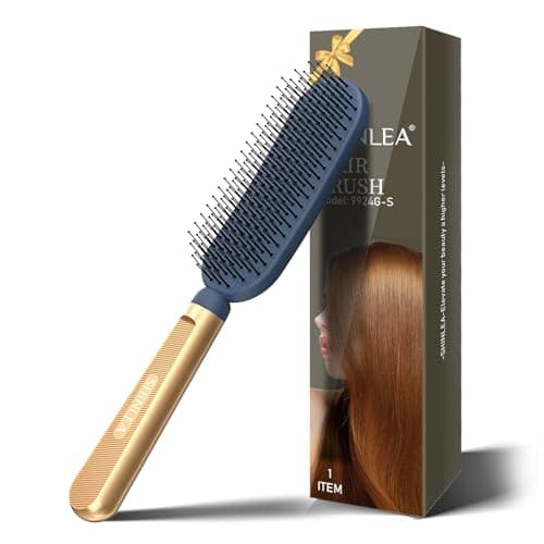 Image of SHINLEA Detangler Hair Brush For Wet & Dry Hair, Blow-Drying Styling Hairbrush for Women, Men, kids, Reduces Breakage, Eliminates Knots, Ball Tipped Bristles Hairbrush