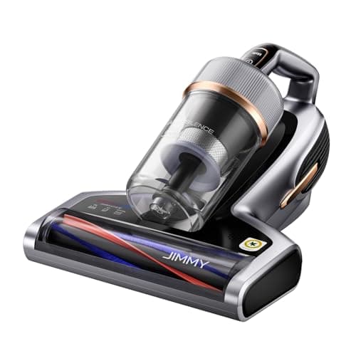 Image of Jimmy BX7 Pro Mattress Vacuum Cleaner with Dust Mite Sensor, UV Lamp Sterilization, Mattress Cleaning Machine Bed Vacuum Cleaner 700W with Ultrasound, LED Screen for Bed, Sofa and Upholstery- Grey
