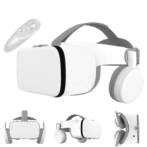 Image of VR Glasses: 110° IMAX FOV Foldable VR Headsets with Remote for 4.7-6.2" Phones (iOS & Android) – Ideal for Immersive Movies & Gaming