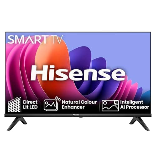 Image of Hisense 40 Inch Smart TV 40A4NTUK - FHD Resolution, Natural Colour Enhancer, DTS Virtual:X & Dolby Audio, AI Sports Mode, VIDAA OS with Youtube, Netflix and Disney+ and Freeview Play (2024 Model)