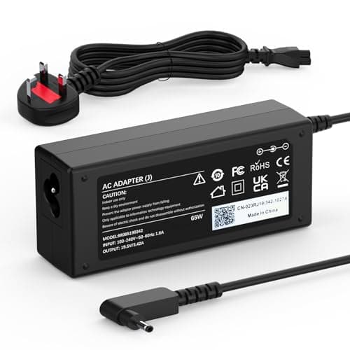 Image of 65W Laptop Charger Compatible with Acer Swift 1 3 5 sf114-34 sf114-32 sf114-33 sf314-42 sf314-51 sf314-52 sf314-54 sf315-41 sf315-52 Chromebook 11 13 14 15 CB3 CB5 C720p CB3-431 CB3-111 Power Adapter