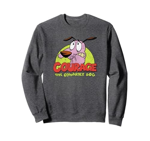 Image of Courage the Cowardly Dog Colorful Courage Sweatshirt