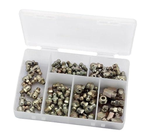 Image of Draper 43962 GNA-M 70 Assorted Metric Grease Nipples, 70 Pieces , Blue