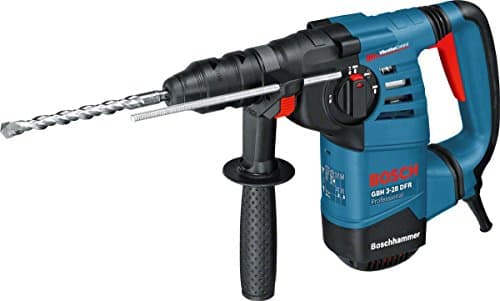 Image of Bosch Professional Rotary Hammer with SDS Plus GBH 3-28 DFR (240V, 800W, incl. Quick Change Chuck 13 mm, Depth Stop 210 mm, SDS Plus Quick-Change Chuck, Auxiliary Handle, Carrying Case)
