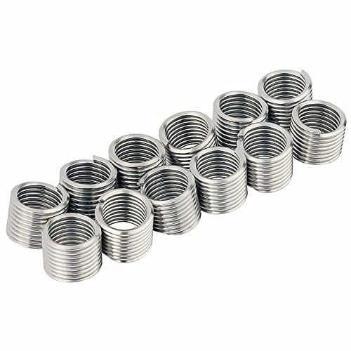 Image of Draper 82632 M9 1.25 Expert Metric Thread Insert Refill, Silver, Set of 12 Pieces