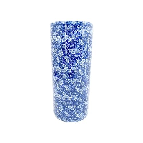 Image of AcaciaHome Durable Ceramic Round Umbrella stand–Perfect Holder for Home, Office, & Entryway - Adds a Sophisticated Touch to Living Spaces for Canes, & Walking Sticks (Blue & White Flower)