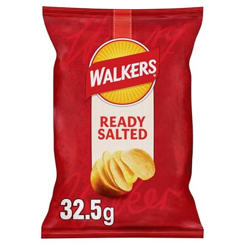 Image of Walkers Ready Salted Crisps 32.5g (Case of 32)