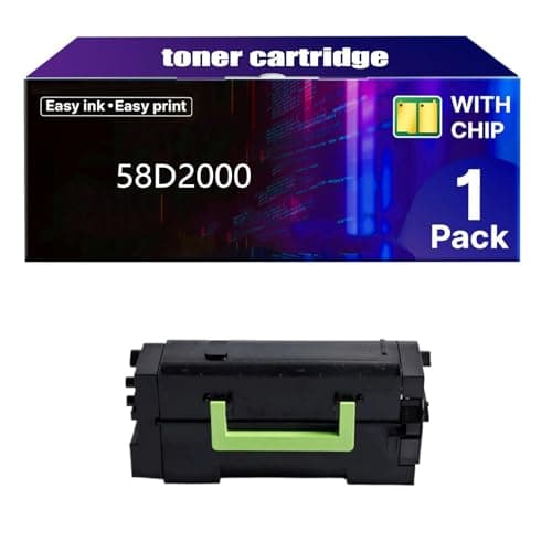 Image of 58D2000 Toner Cartridge with Chip Replacement for Lexmark 58D2000 58D2H00 Compatible with Lexmark MS823 MS725 MS821 MS822 MS824 MS826 MX721 MX722 MX725 MX824 Printer Ink,Black-1 Pack