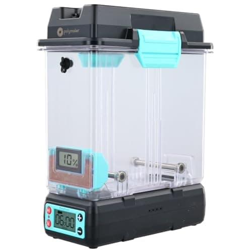 Image of Polymaker PolyDryer Type A - 3D Filament Drying & Storage Solution - Compatible with 1.75mm & 2.85mm Filament - Protects Against Dust, Moisture & Pollution