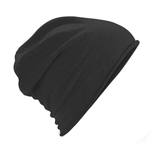 Image of Beechfield Unisex Jersey Beanie - Classic Soft Hat Black