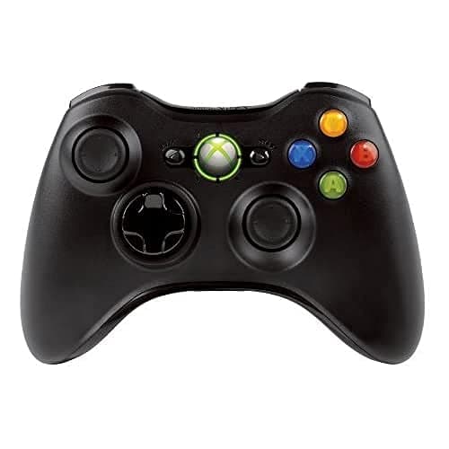 Image of Official Xbox 360 Wireless Controller - Black (Xbox 360)