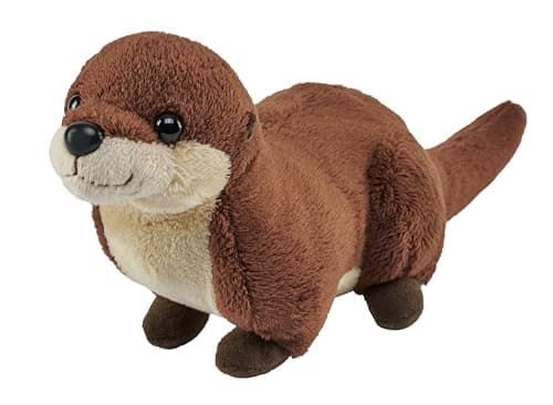 Image of Wild Republic Pocketkins Eco River Otter, Stuffed Animal, 5 Inches, Plush Toy, Made from Recycled Materials, Eco Friendly