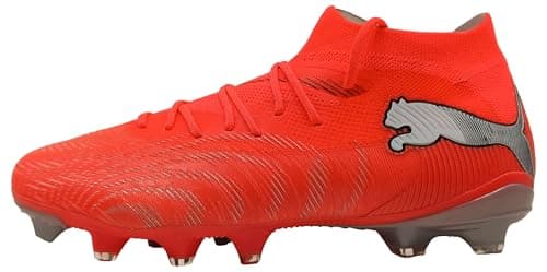 Image of PUMA Women's Future 9 Match Firm Ground/Artifical Ground Football Boots, Glowing Red-PUMA White-PUMA Black-PUMA Silver, 9.5 UK