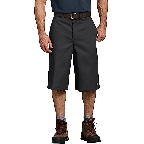 Image of Dickies Men's 15 Inch Inseam Work Short with Multi Use Pocket Utility Pants, Black V1, 38