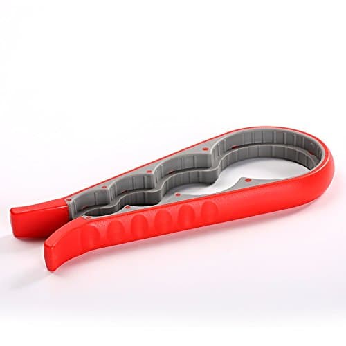 Image of Jar Opener and Bottle Opener for Weak Hands Arthritis Elderly and Children,Non-Slip Jar Opener Grip Get Lids Off with Ease (Red)