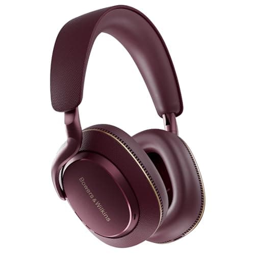 Image of Bowers & Wilkins Px7 S3 Wireless Over-Ear Headphones, Advanced Noise Cancelling, 24-bit DSP, aptX Lossless, 30 Hours Playback, 8 Microphones, Quick Charge - Vintage Maroon