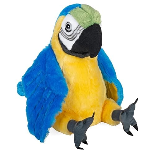Image of Wild Republic Macaw Parrot Plush, Stuffed Animal, Plush Toy, Gifts For Kids, Cuddlekins 12 Inches