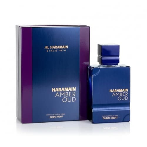 Image of Al Haramain Amber Oud Dubai Night Extrait de Parfum 100ml – Luxury Unisex Arabian Fragrance with Bergamot, Saffron, Amber & Musk – Long Lasting Intense Oud Perfume for Men & Women (100ml, Amber)