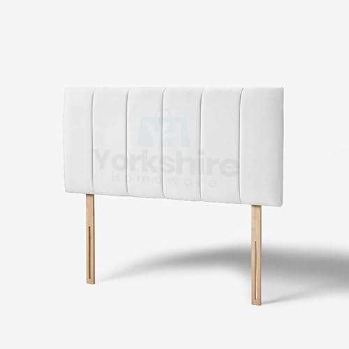 Image of YORKSHIRE HOMEWARE Padded Lined Headboard | Lined Headboards in Plush Velvet Fabric | Bed Bedroom Decor Hotel Furniture (Silver, 3ft Single)