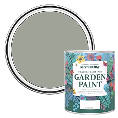 Image of Rust-Oleum Light Green Mould Resistant Garden Paint in Matt Finish - Tea Leaf 750ml