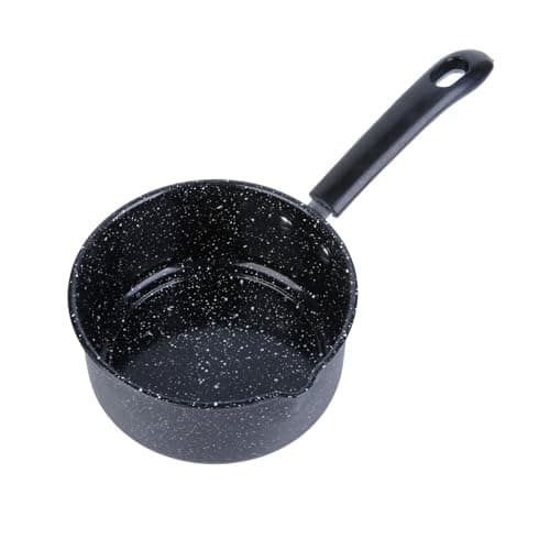 Image of ICEBLUEOR 16CM Small Milk Pan, Non Stick Saucepan with Pouring Lip and Cool Handle, Induction Cooking Pan for Induction, Gas, Electric Hobs