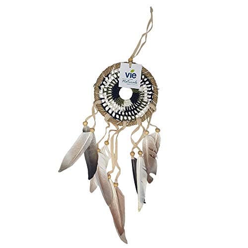 Image of VIE Naturals Crochet Dream Catcher, 12cm, Black & White