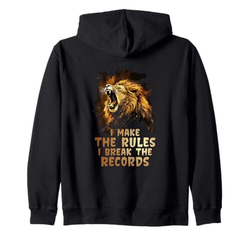 Image of I MAKE THE RULES I BREAK THE RECORDS Zip Hoodie