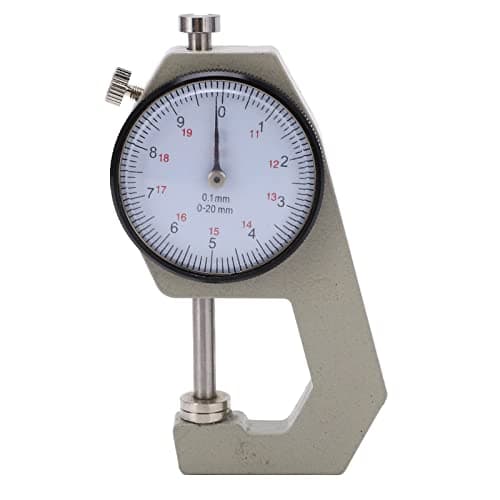 Image of Ultra Thickness Gauge 0-10mm & 0-20mm | Flat Tip & Sh Tip | Thickness Measuring Tool | Precision Measurement for Metal, Plastics, Glass, and More (Flat Head 0-20mm)