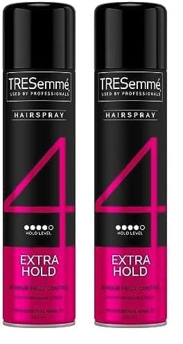 Image of TRESemmé Extra Hold Hairspray 24-hour frizz control for a smooth finish 400 ml (Pack of 2)