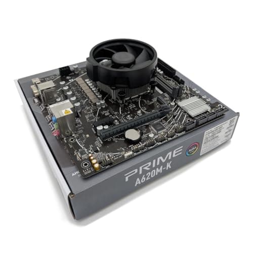 Image of Ryzen 5 9600 3.8Ghz (Turbo 5.2Ghz) 6 Core 12 Thread CPU, PRIME A620M-K Motherboard Pre-Built Bundle NO RAM