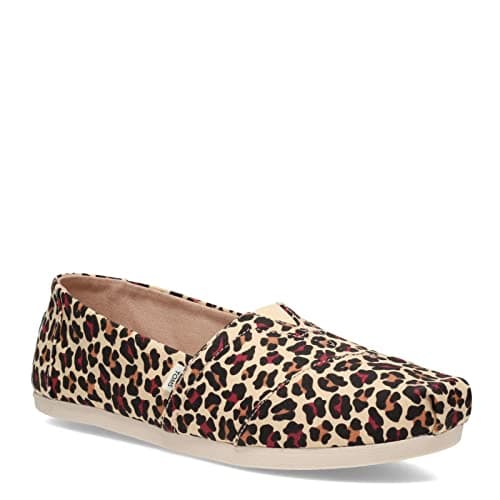 Image of TOMS Women's Alpargata CloudBound Espadrille Loafer Flat, Beige Leopard Print, 4.5 UK