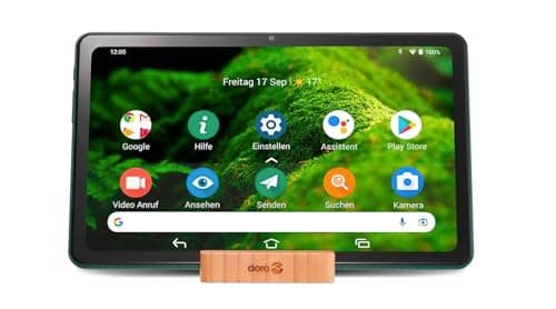 Image of Doro Tablet - Easy Tablet for Senior - Android Tablet Touch - 10.4 Inch HD Screen - 5MP + 8MP Camera - Wi-Fi - Bluetooth - Simplified Interface - Large Icons - Clear Sound - 4GB RAM + 32GB (Grey)
