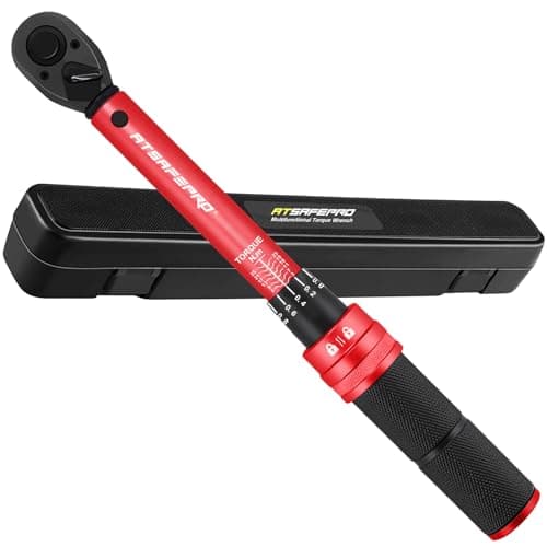Image of ATsafepro Torque Wrench 1/4",Bike Torque Wrench 3-25Nm Drive Click High Precision Repair Spanner for Bicycle Maintenance Kit for Road and Mountain Bikes Two-Way Ratchet