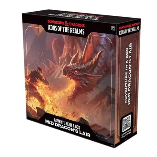 Image of WizKids Dungeons and Dragons: Icons of The Realms Adventure in a Box - Red Dragon Lair