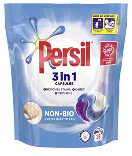 Image of Persil Ultimate Non Bio Powercaps Laundry Detergent Capsules 38 Washes 1.026kg