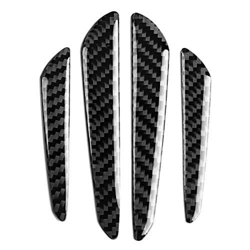 Image of Bumper Protector Strip-4Pcs Door Edge Guard Carbon Fiber Bumper Door Edge Protector Strips Trim Cover Anti-collision Door Protector for Universal Car