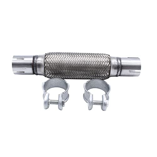 Image of 1 set SHLPDFM Flexible Exhaust Pipe 45.5x200/308mm Clamp-on Flexi Tube Joint Stainless Steel Flexible Tube Repair