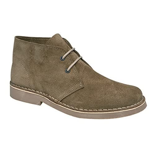 Image of Roamers Real Suede Kharki Desert Boots 4